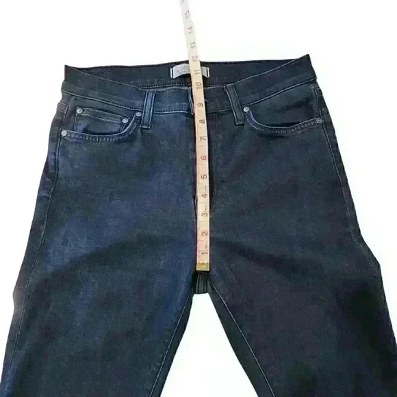 Principle Denim Innovators Gem Frayed Hem High-Rise Dark Wash Skinny Jeans - Picture 4 of 9